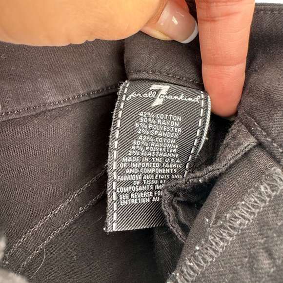 7 For All Mankind ripped black jeans - Picture 6 of 6